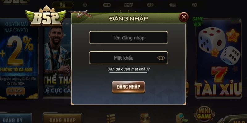 Đăng nhập B52club bằng ứng dụng di động