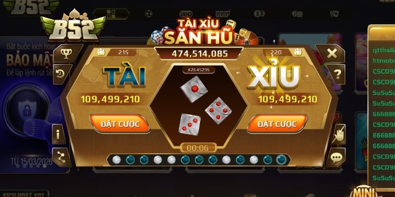 Khám phá game Tài Xỉu Săn Hũ B52