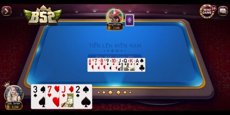 Cách chơi Tiến Lên Miền Nam tại cổng game B52